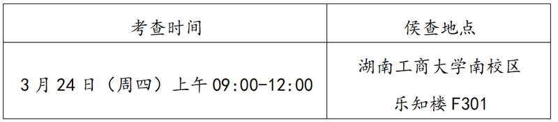 湖南工商大學專升本考試科目及考試安排